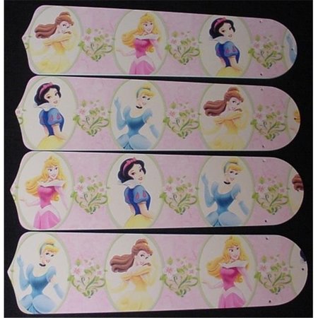 CEILING FAN DESIGNERS Ceiling Fan Designers 42SET-DIS-PPD Disney Princesses- Dancing 42 in. Ceiling Fan Blades Only 42SET-DIS-PPD